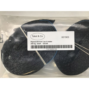 Takel co hijsbanden 3m en 4m (200kg) zwart