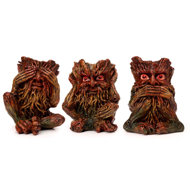 Load image into Gallery viewer, Set van 3 tree man hoor spreek zie geen kwaad
