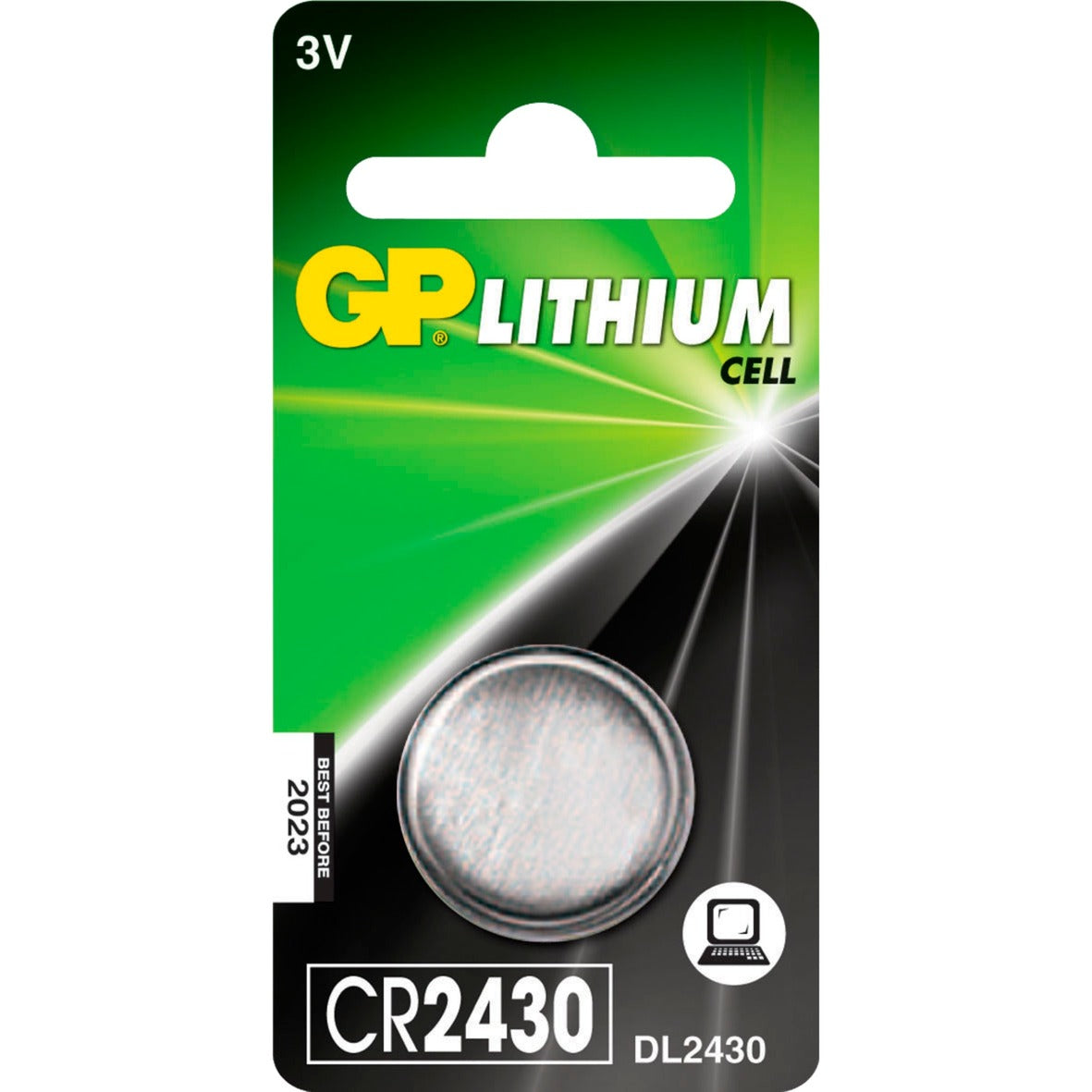 GP Batteries CR2430 Lithium-knoopcel 3V 1PK