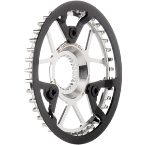 Gates tandwiel cdx 39t pinion met beschermrand rvs