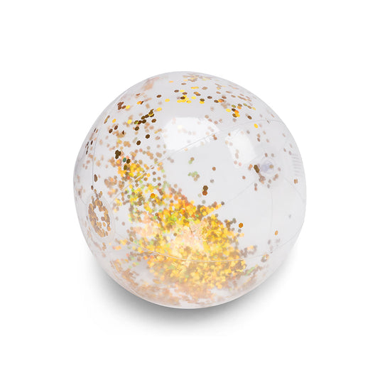 Glitter | goude transparante strandbal ø 51 cm