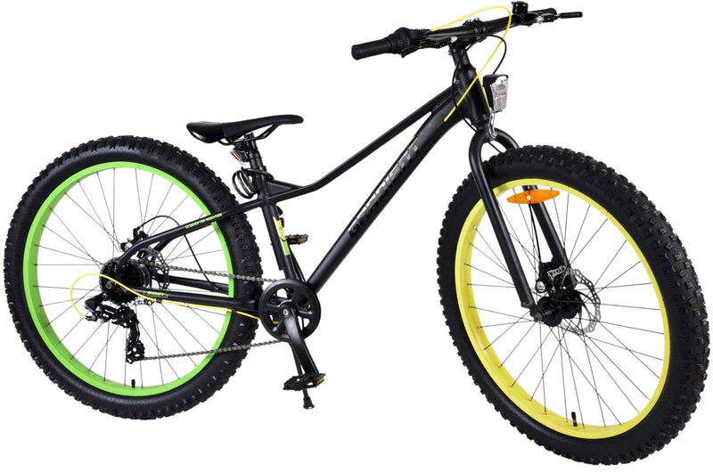 Load image into Gallery viewer, Volare Gradient Kinderfiets – Jongens – 26 inch – Zwart Geel Groen – 7 speed – Prime Collection
