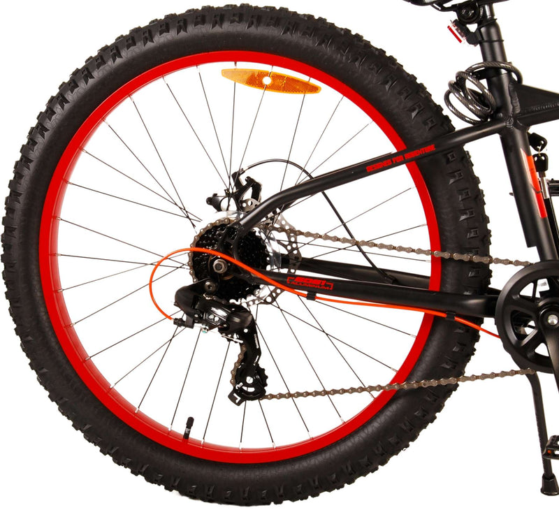 Load image into Gallery viewer, Volare Gradient Kinderfiets – Jongens – 26 inch – Zwart Oranje – 7 speed – Prime Collection
