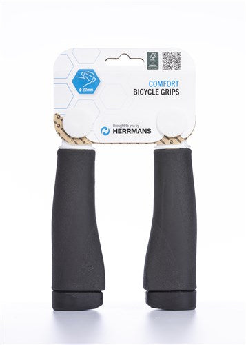 HERRMANS CLIK DD37 Originele Fietsgreep - Ergonomisch Verstelbaar - 123mm - Zwart