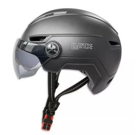 Load image into Gallery viewer, VisGoud Pro fietshelm zwart maat 55-58 cm (S M)
