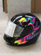 Lp integraalhelm xl 61cm race zwart retro