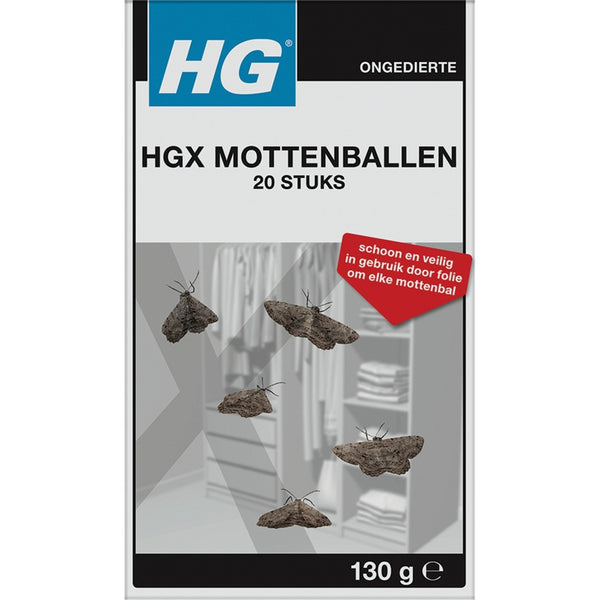 HG HGX mottenballen 20 stuks
