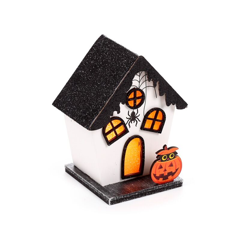 Load image into Gallery viewer, Griezelig pompoen spinnen huis halloween led decoratie
