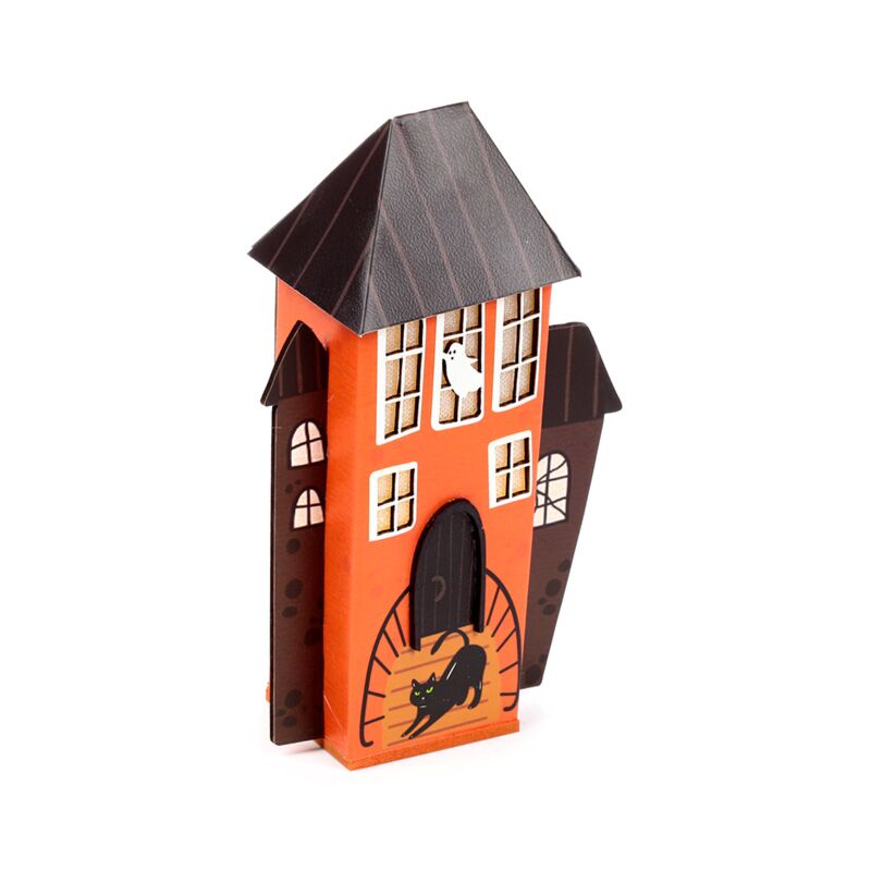 Load image into Gallery viewer, Griezelig zwarte kat spook huis halloween led decoratie
