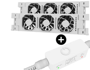 Heatfan 3 - radiatorventilator duo - wit + touch sensor