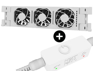 Heatfan 3 - radiatorventilator solo - wit + touch sensor