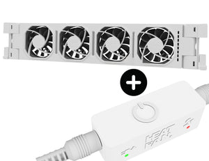 Heatfan 4 - radiatorventilator solo - wit + touch sensor