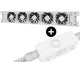 Heatfan 5 - radiatorventilator solo - wit + touch sensor
