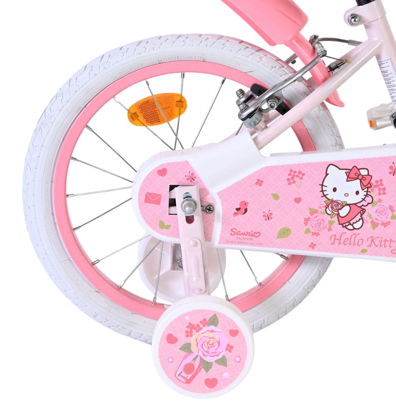 Laden Sie das Bild in Galerie -Viewer, Volare hello kitty kinderfiets - meisjes - 16 inch - roze - twee handremmen
