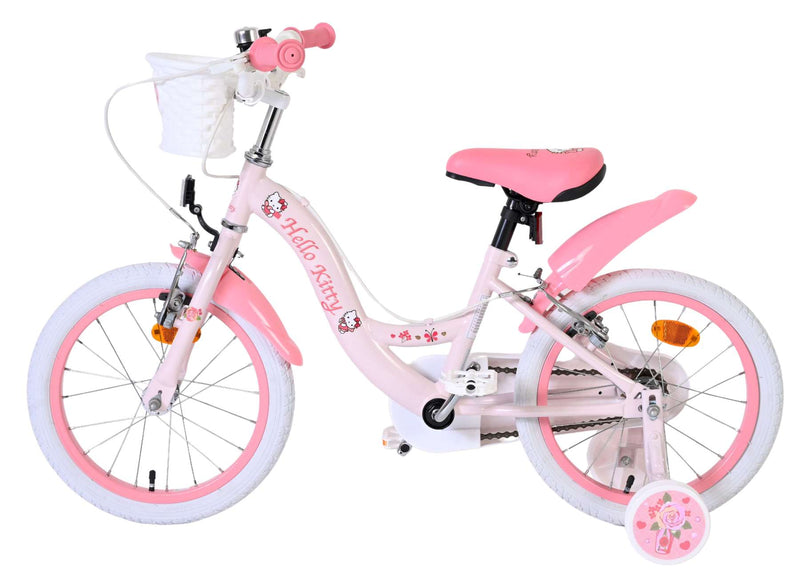 Cargue la imagen en el visor de la galería, Volare hello kitty kinderfiets - meisjes - 16 inch - roze - twee handremmen
