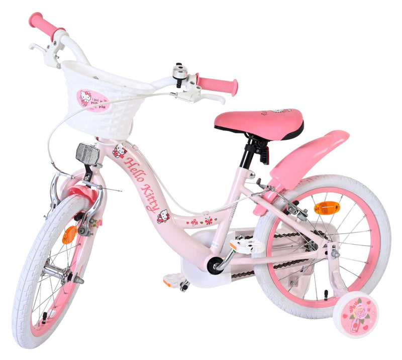 Laden Sie das Bild in Galerie -Viewer, Volare hello kitty kinderfiets - meisjes - 16 inch - roze - twee handremmen
