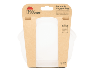 Food huggers herbruikbare bewaarzak - 400ml - clear