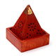 Mango hout piramide wierookhouder kegels boeddha