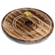 Mango hout ronde hamsa wierookhouder