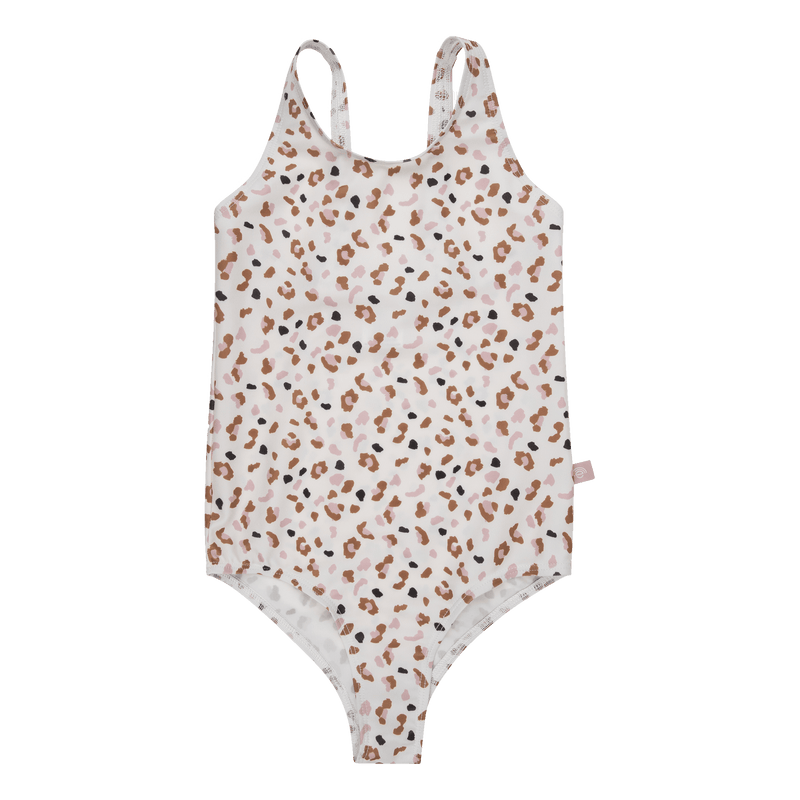Load image into Gallery viewer, Leopard | kaki meisjes uv badpak
