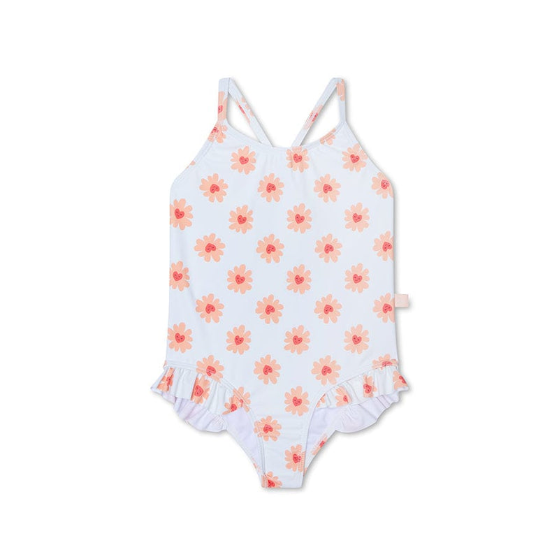 Load image into Gallery viewer, Floral love | meerkleurig meisjes uv badpak
