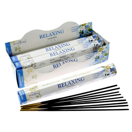 37116 relax - stamford hex aromatherapie wierook stokjes