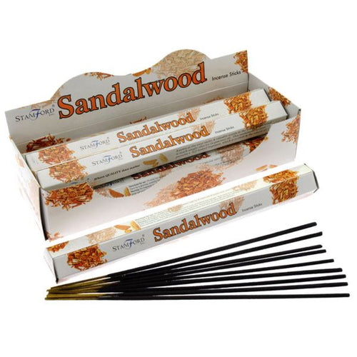 37107 sandelhout - stamford premium hex wierook stokjes