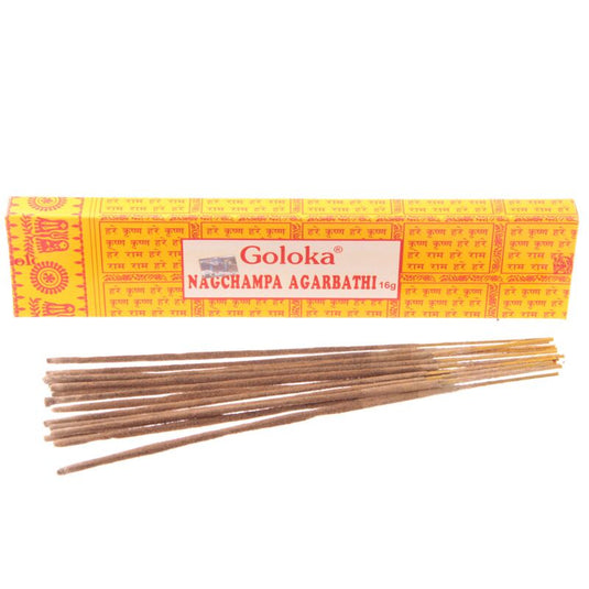 Agarbathi - goloka nag champa wierook 16g