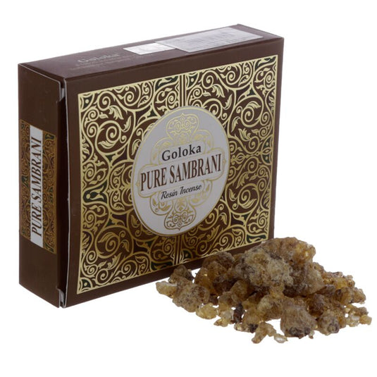 Pure sambrani benzoïne 30g - goloka wierook korrels hars