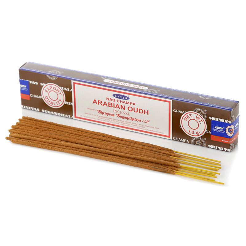 Load image into Gallery viewer, 01343 arabische oudh - satya nag champa wierook stokjes
