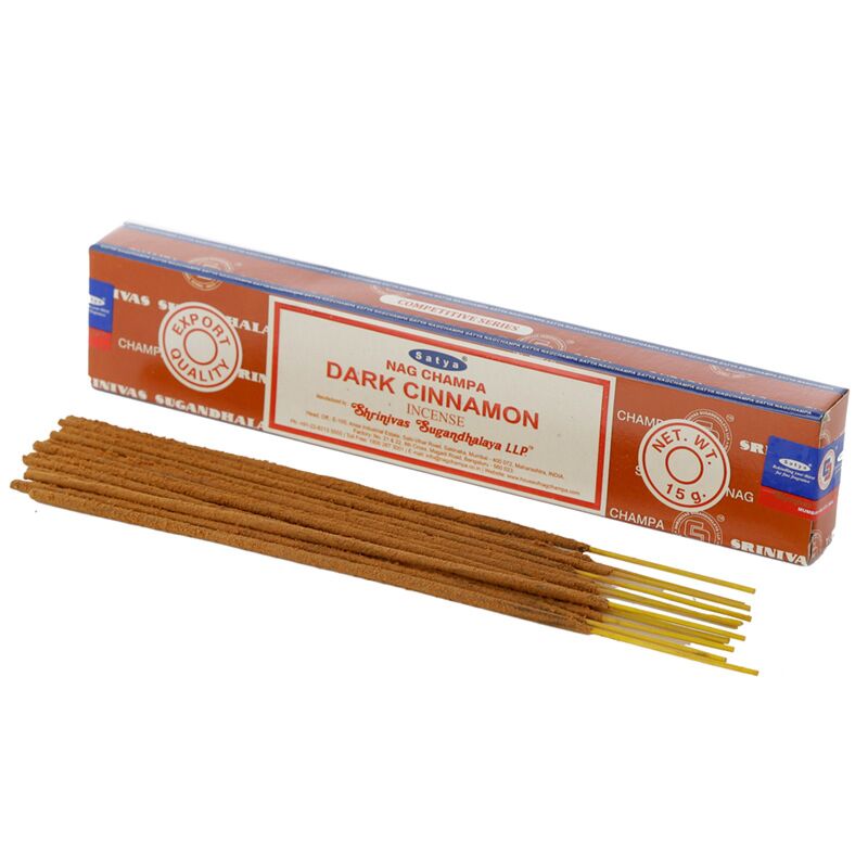 Load image into Gallery viewer, 01349 donkere kaneel - satya nag champa wierook stokjes
