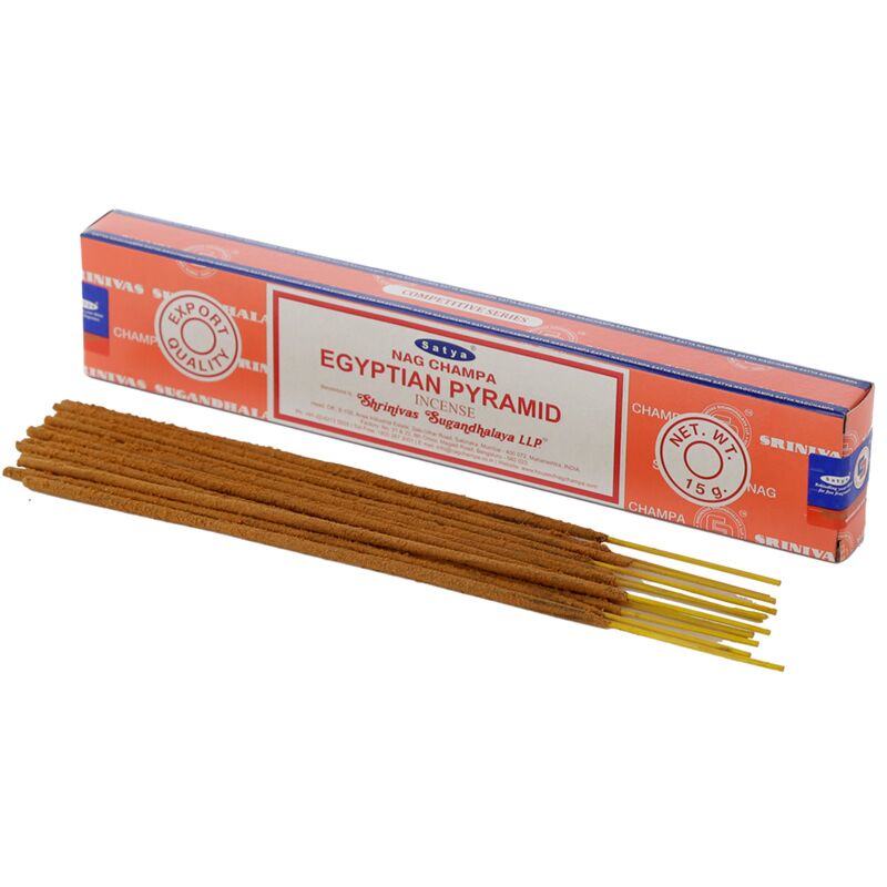 Load image into Gallery viewer, 01350 egyptische pyramide - satya nag champa wierook stokjes
