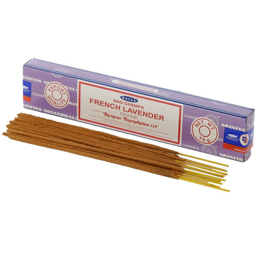 01353 franse lavendel - satya nag champa wierook stokjes