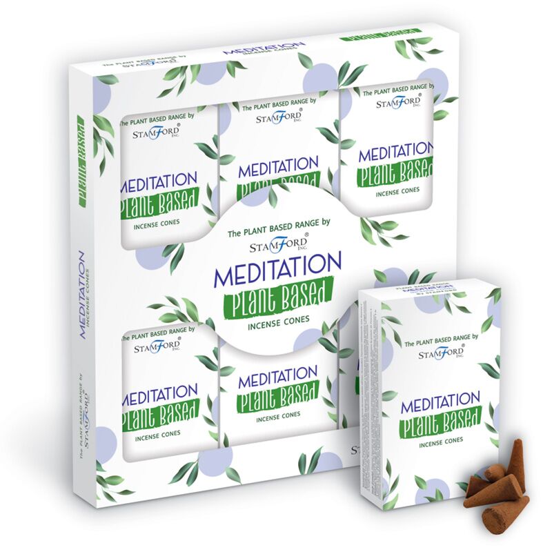 Load image into Gallery viewer, 46243 meditatie - stamford plantaardige wierook kegels
