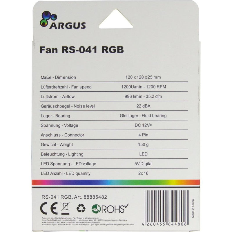 Load image into Gallery viewer, Inter-Tech ARGUS RS-041 RGB
