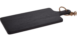 Basic rubberwood snijplank 50x15x2 cm zwart