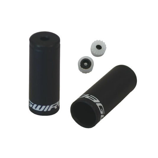 Jagwire end caps sealed - 4,5mm shift (braided) - alloy (50pcs) - black