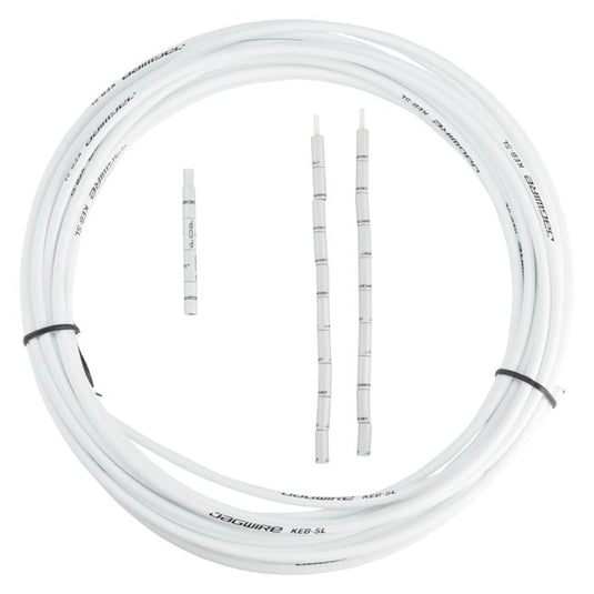 Jagwire brake housing 5mm keb slick-lube (10m + end caps) - white