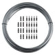 Jagwire brake housing 5mm keb slick-lube (10m + end caps) - ice gray
