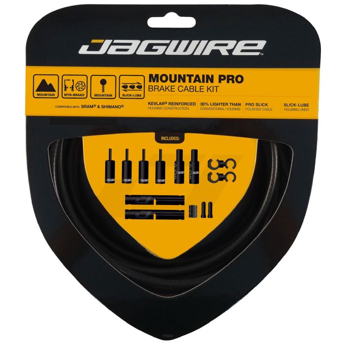 Load image into Gallery viewer, Jagwire mountain pro brake kit - stealth black
