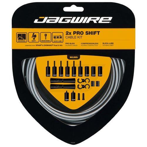 Jagwire 2x pro shift kit - ice gray