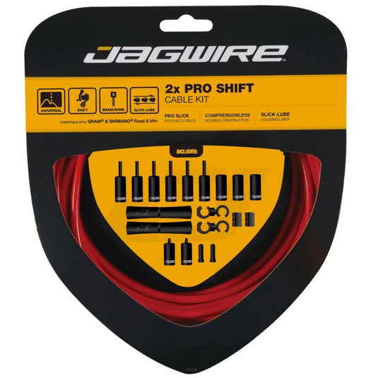 Jagwire 2x pro shift kit - red