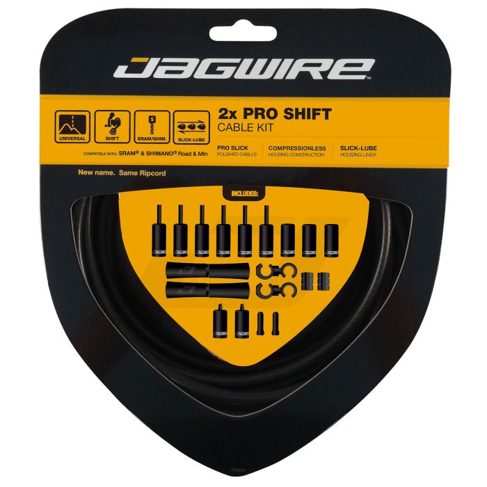 Load image into Gallery viewer, Jagwire pro shift 2-speed shift cable set | stealth black
