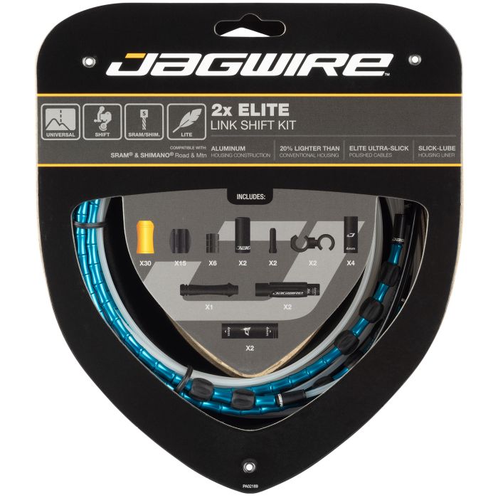 Load image into Gallery viewer, Jagwire 2x elite link shift kit - blue
