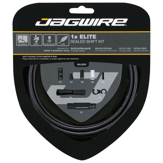 Jagwire 1x elite sealed shift kit - stealth black