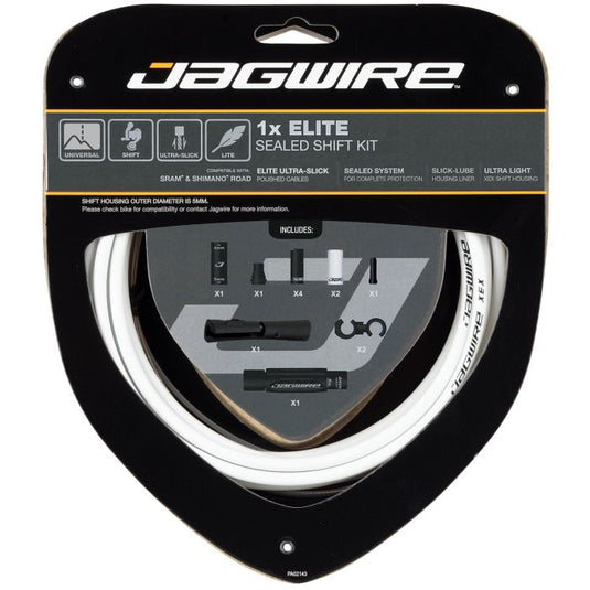 Jagwire 1x elite sealed shift kit - white