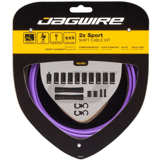 Jagwire 2x sport shift kit - purple