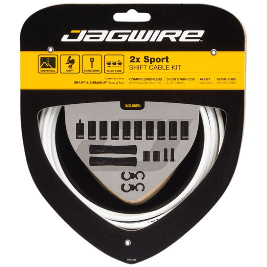 Jagwire 2x sport shift kit - white