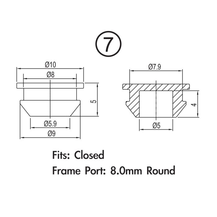 Afbeelding laden in galerijviewer, Jagwire frame plug pack - closed type (10pcs)
