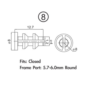 Jagwire frame plug pack - shimano di2 (10pcs)